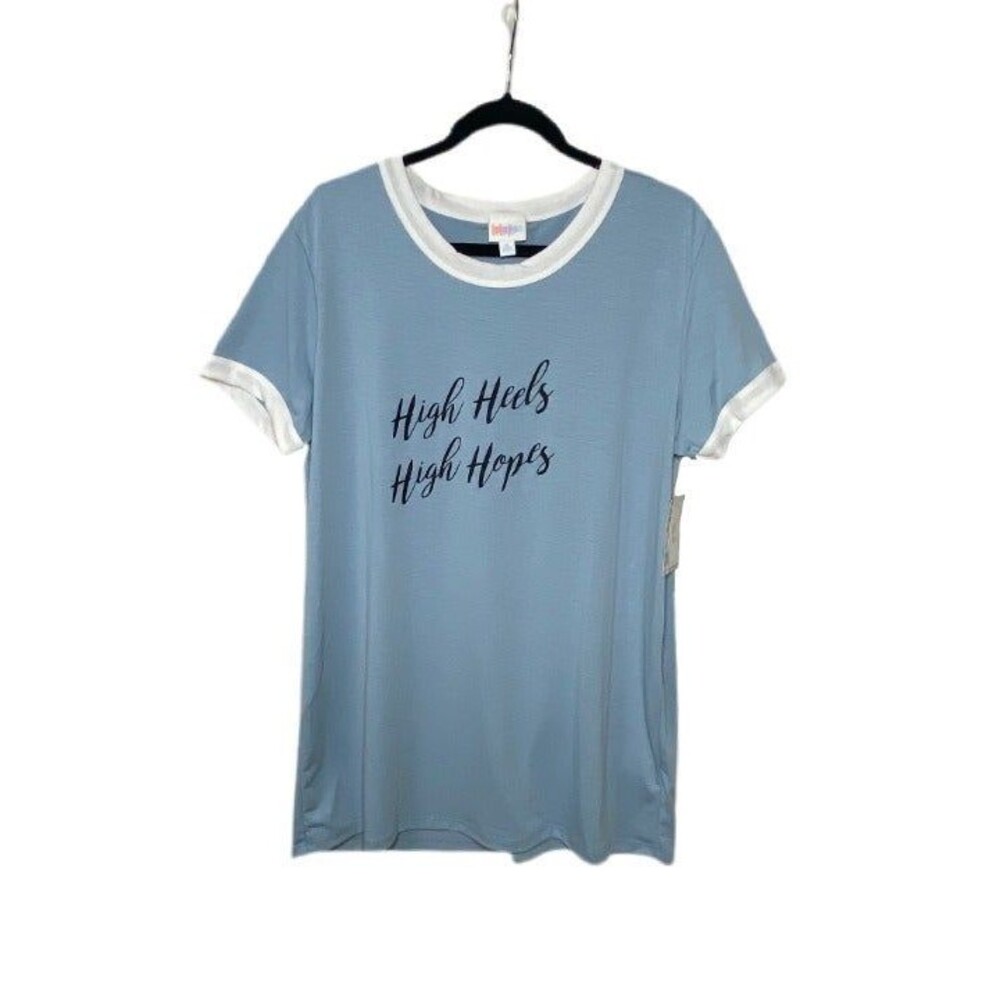 NWT XL T-shirt HIGH HEELS HIGH HOPES LIV, LulaRoe